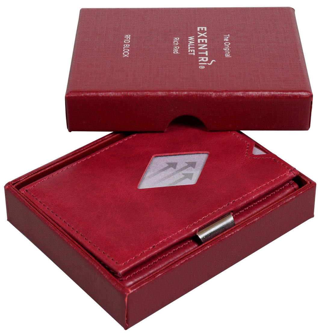 Exentri Tri-Fold Wallet - Rich Red