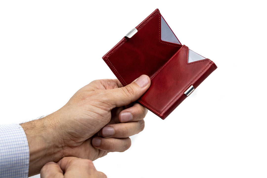 Exentri Tri-Fold Wallet - Rich Red